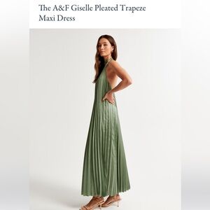 Giselle Pleated Trapeze Maxi Dress